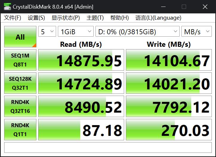 Kingston FURY Renegade G5评测 最速PCIe5.0固态硬盘诞生(图11)
