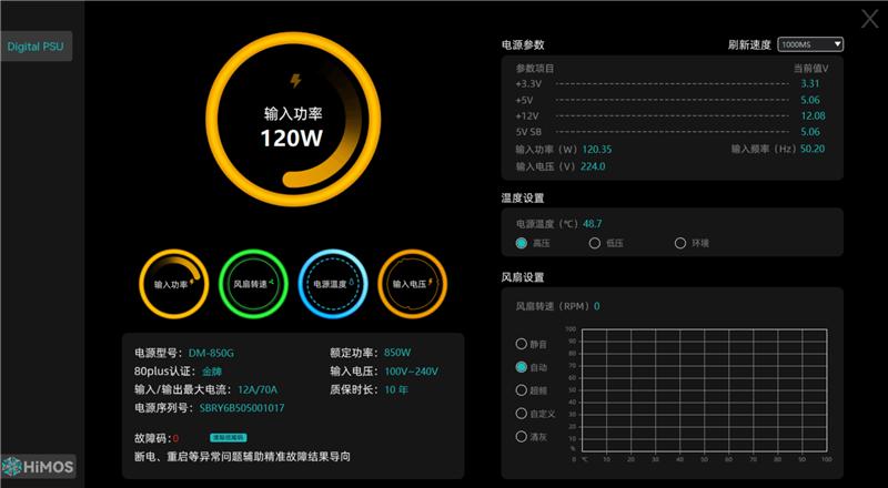 鑫谷数智金牌DM-850G电源评测：双MCU芯片加量不加价！(图26)